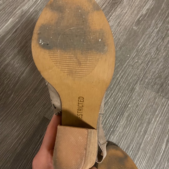 Restricted | Suede Block Heel Peep-toe Booties | Size 6 - Picture 4 of 4